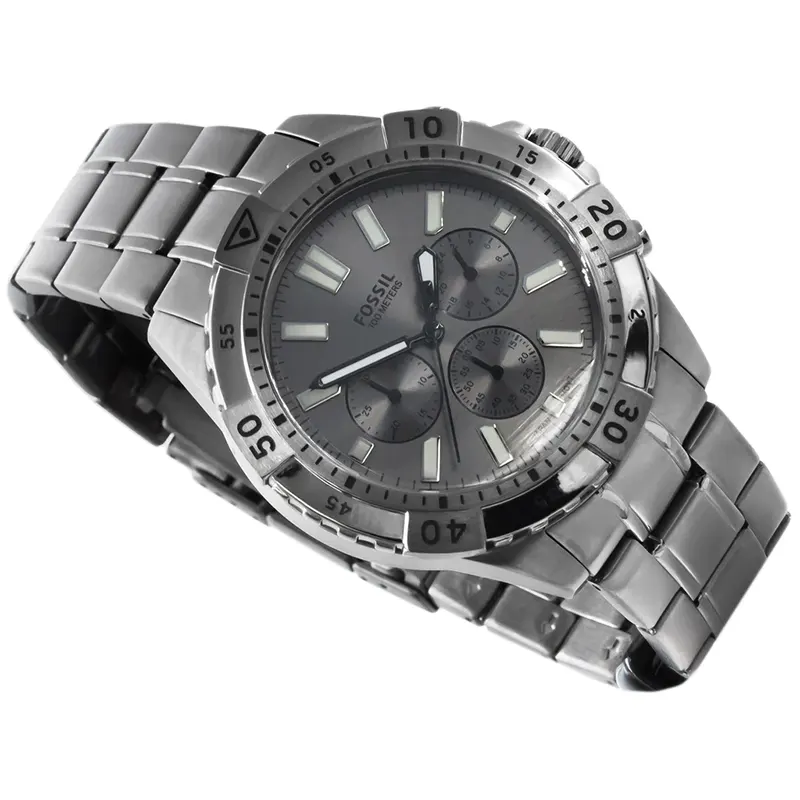 Fossil Garrett Chronograph Smoke Stainless-Steel Men's Watch | FS5621